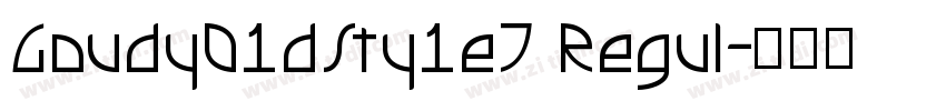 Goudy01dSty1eT Regul字体转换